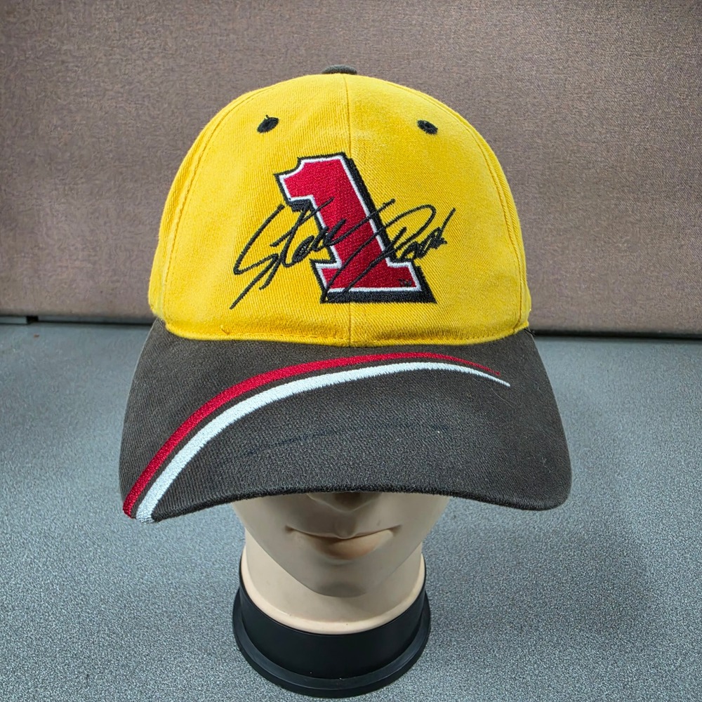 Chase Authentics Steve Park Hat Mens OSFA Yellow Excellent NASCAR Pennzoil Cap